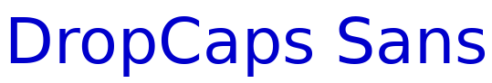DropCaps Sans fuente